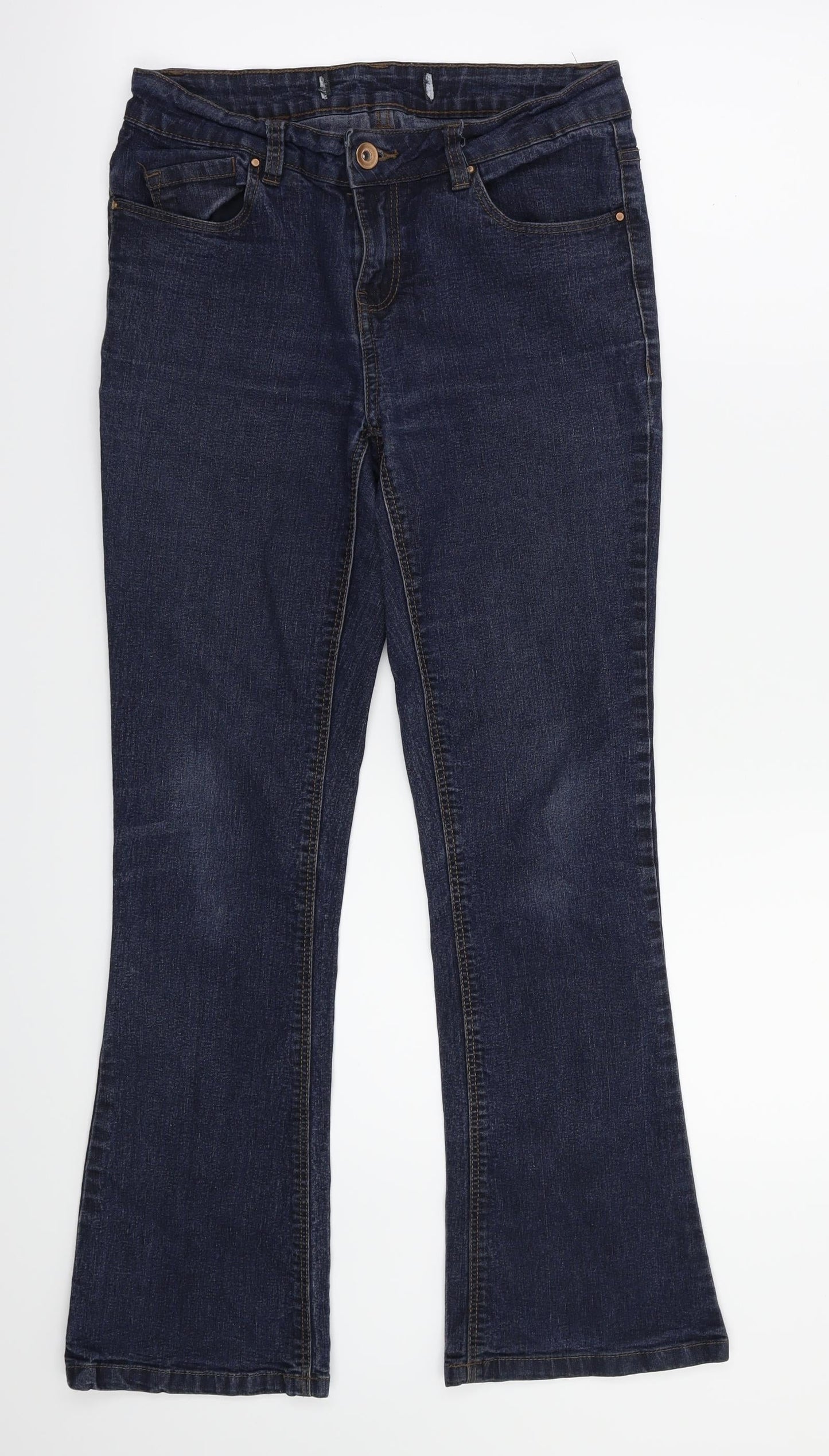 Womens UK Size 28 in Preworn Regular Fit Straight Blue Jeans