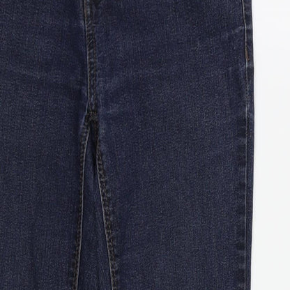Womens UK Size 28 in Preworn Regular Fit Straight Blue Jeans