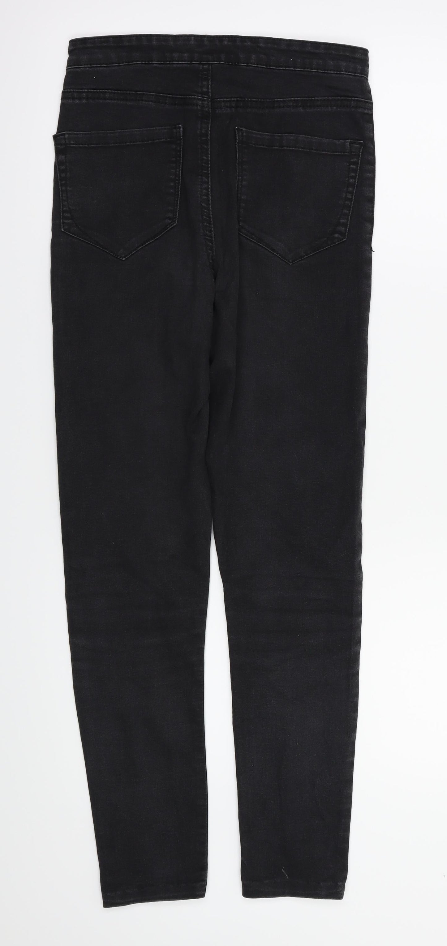 Denim&co Womens Black   Straight Jeans Size 8 L27 in