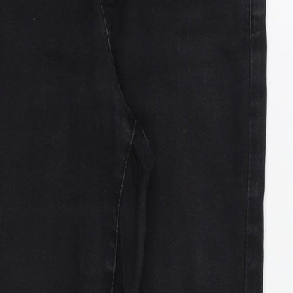 Denim&co Womens Black   Straight Jeans Size 8 L27 in