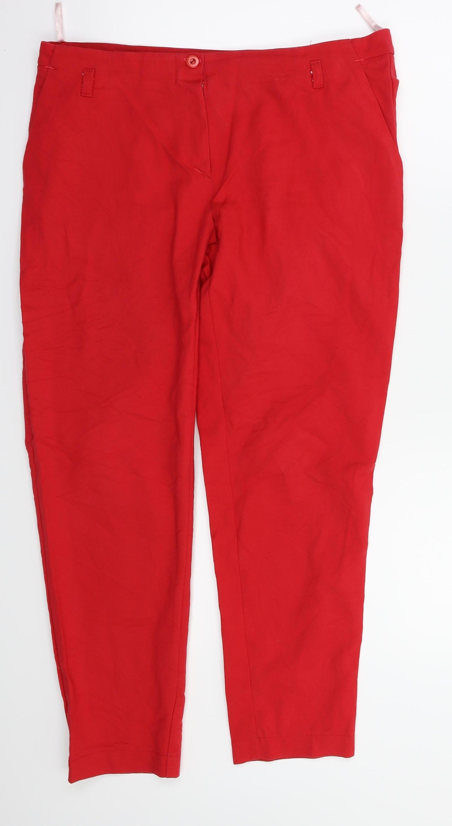 NOWATEX Womens Red   Trousers  Size 16 L27 in