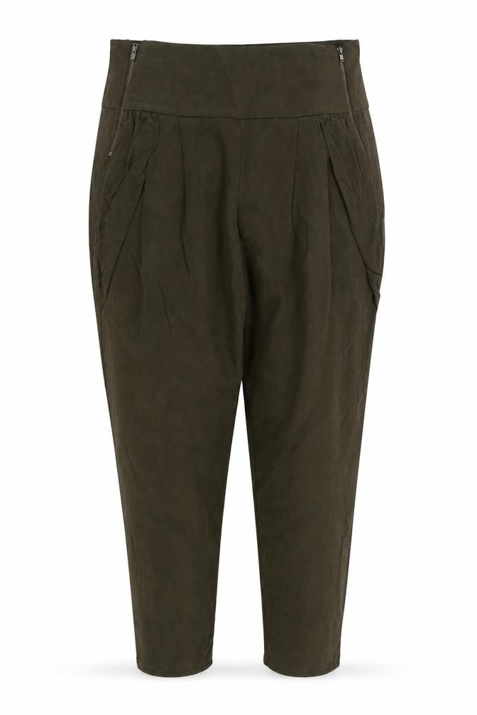 Womens UK Size 10 Topshop Regular Fit  Green Trousers