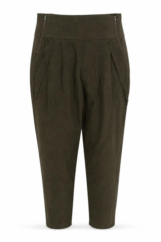 Womens UK Size 10 Topshop Regular Fit  Green Trousers