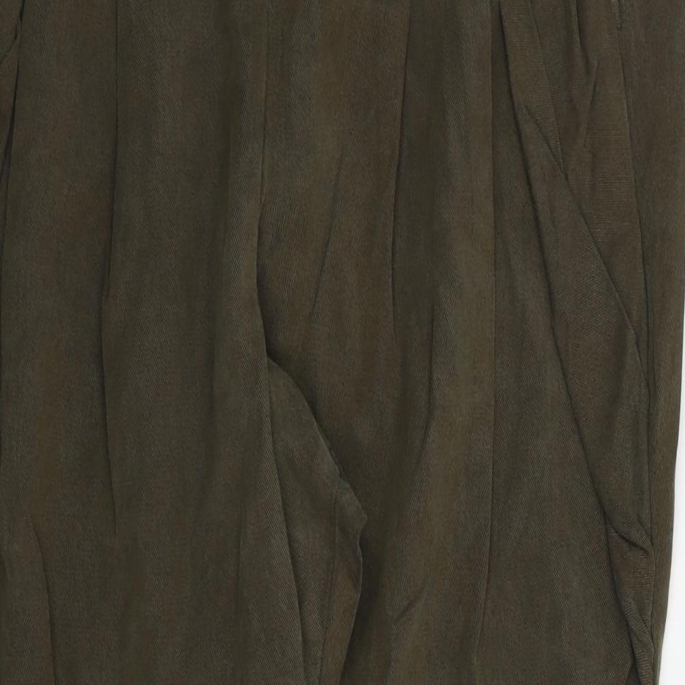 Womens UK Size 10 Topshop Regular Fit  Green Trousers