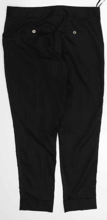 DENIM  Womens Black   Trousers  Size 12 L26 in