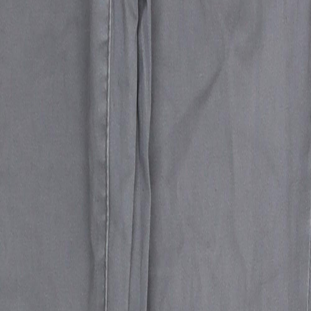 Womens UK Size 10 Preworn Regular Fit Skinny Grey Jeans