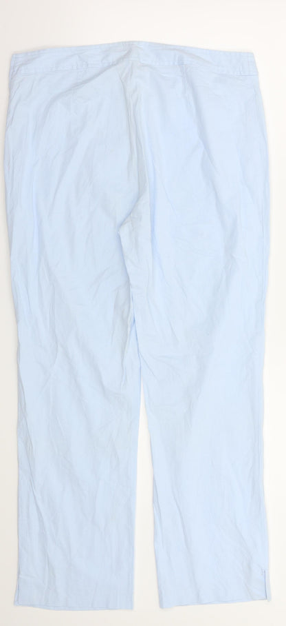 Womens UK Size 32 in Sisley Regular Fit  Blue Trousers