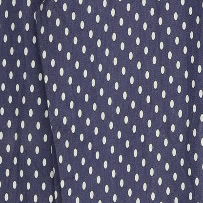 miko Womens Blue Polka Dot  Trousers  Size 32 in L26 in