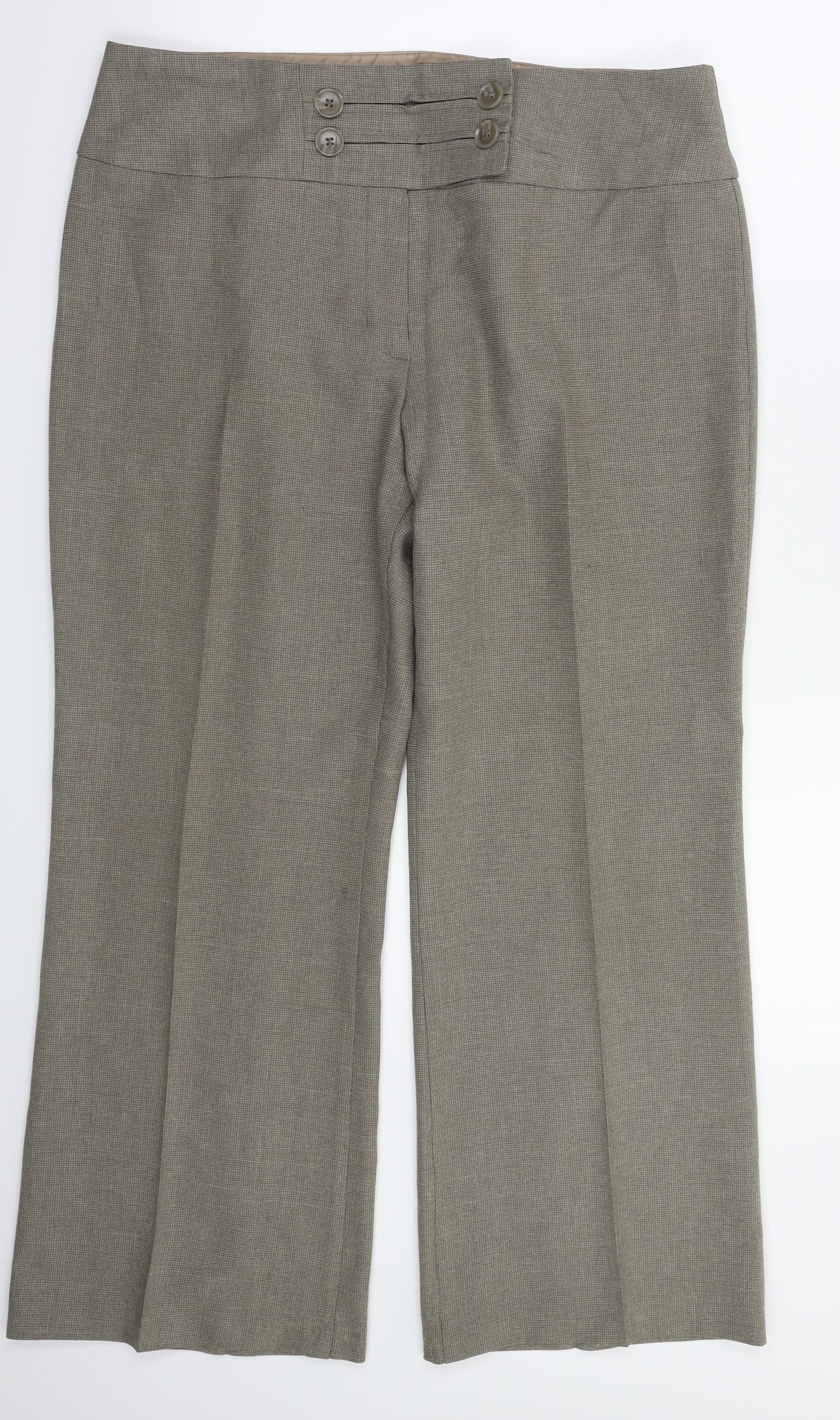 M&S Womens Brown   Trousers  Size 16 L25 in