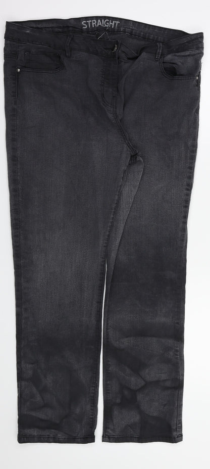 straight Womens Black   Straight Jeans Size 36 in L27 in