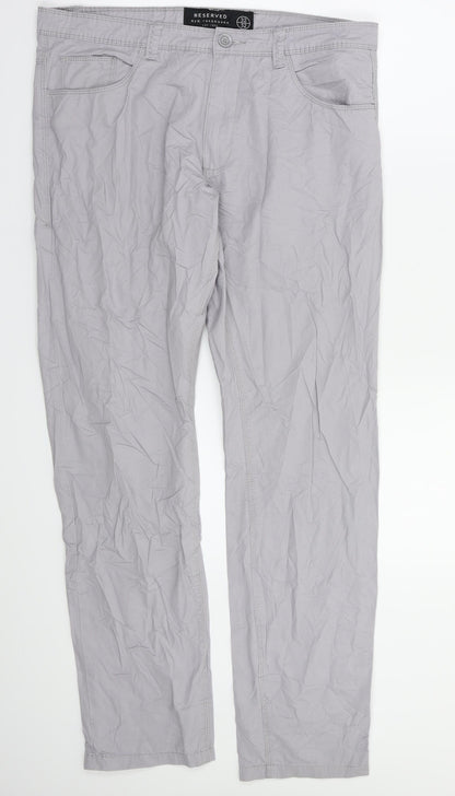RESERVED Womens Grey   Trousers  Size 32 in L32 in