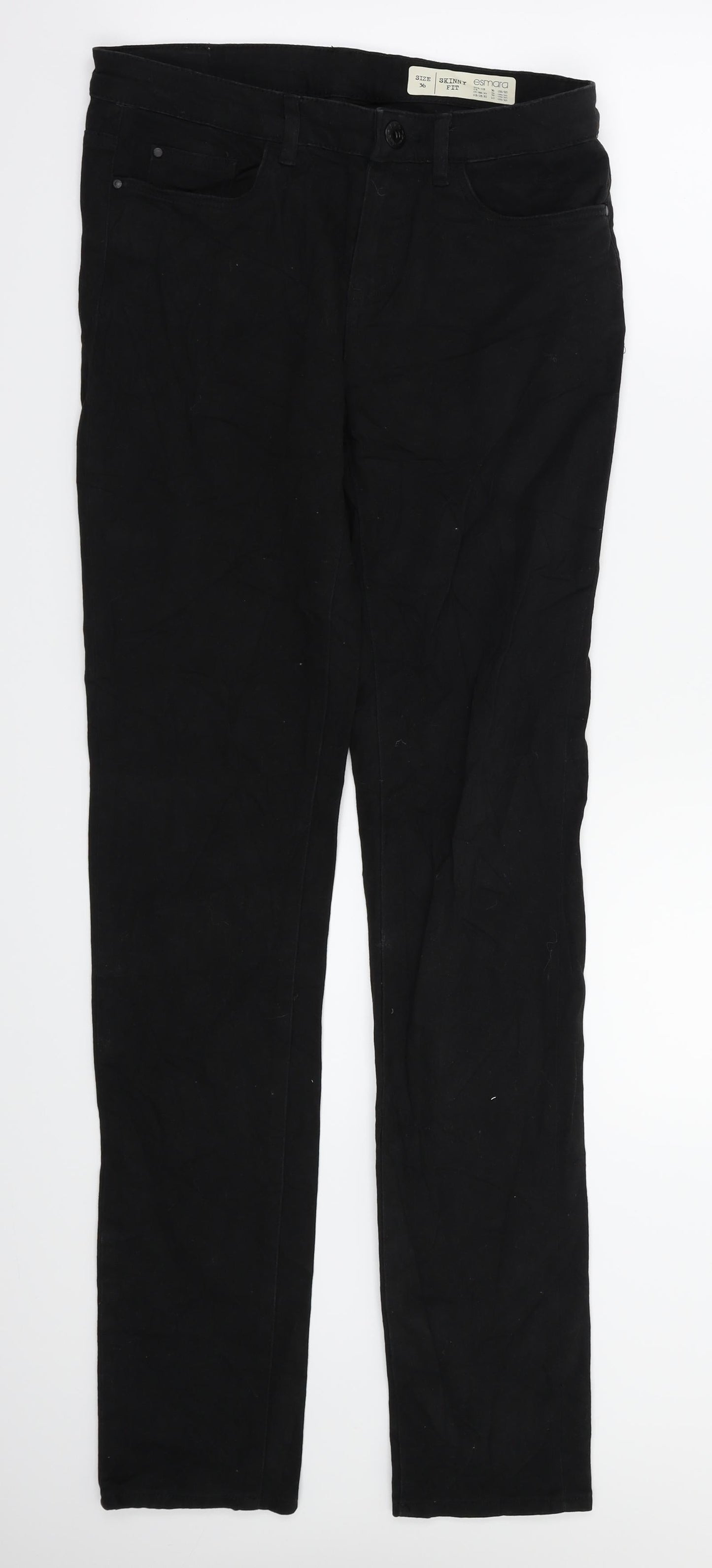 ESMARA Womens Black   Straight Jeans Size 8 L33.5 in