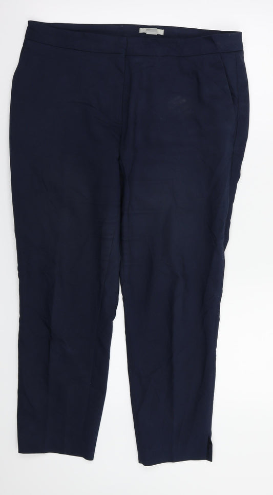 Womens UK Size 12 H&M Regular Fit  Blue Trousers