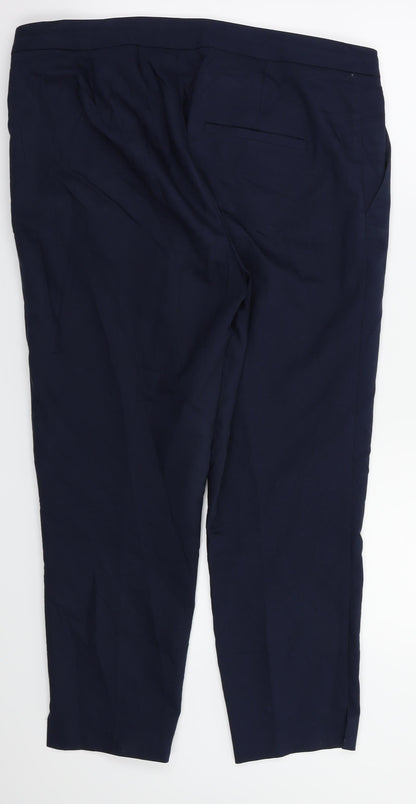 Womens UK Size 12 H&M Regular Fit  Blue Trousers