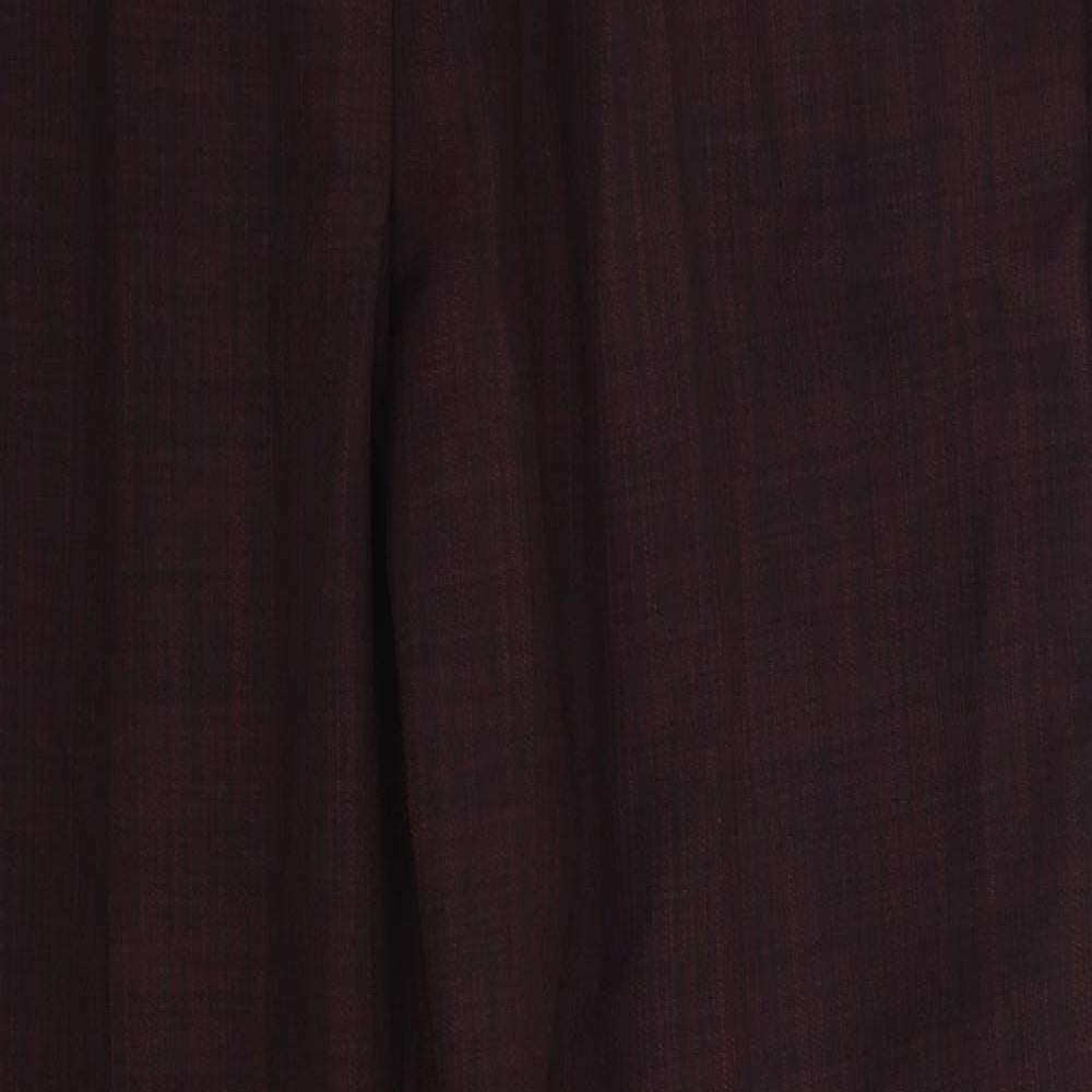 M&S Womens Red   Trousers  Size 12 L28 in - Stretch waistband