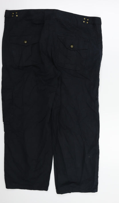 tinster Womens Black   Trousers  Size 18 L25 in