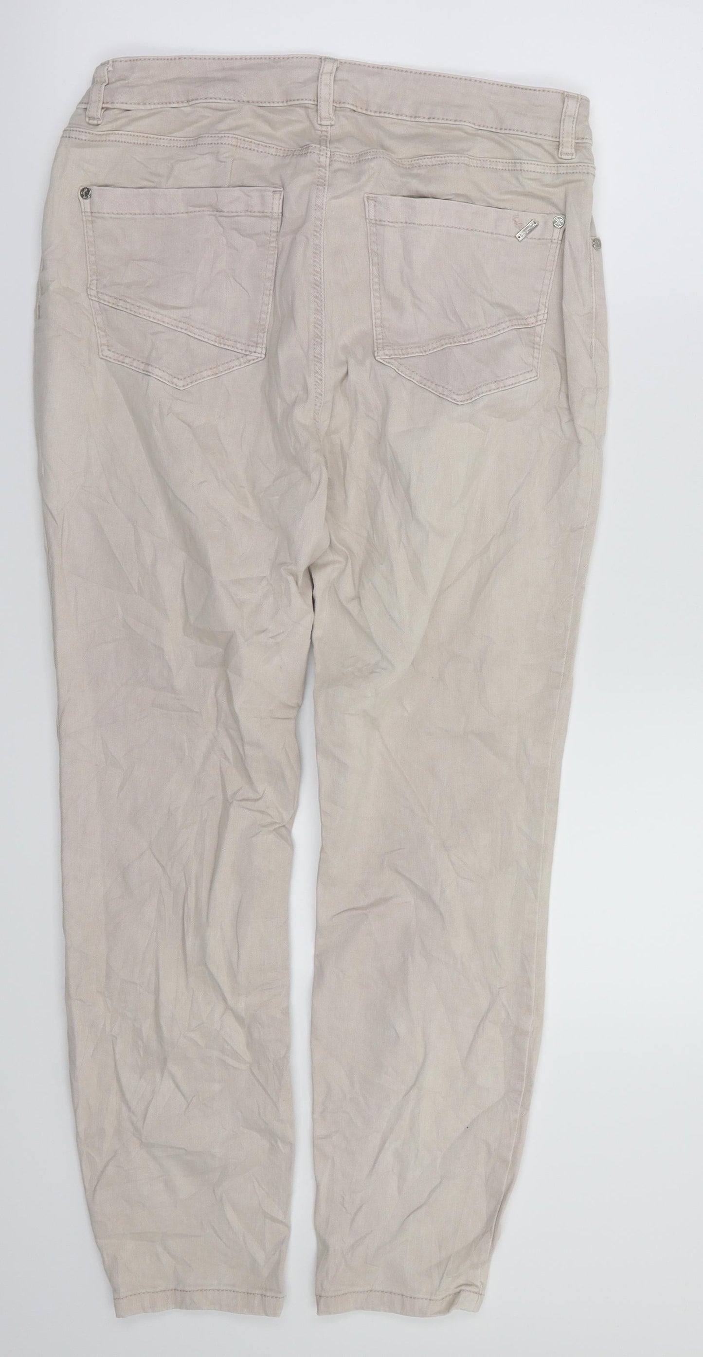 Womens UK Size 12 Bonita Relaxed Fit Straight Pink Jeans