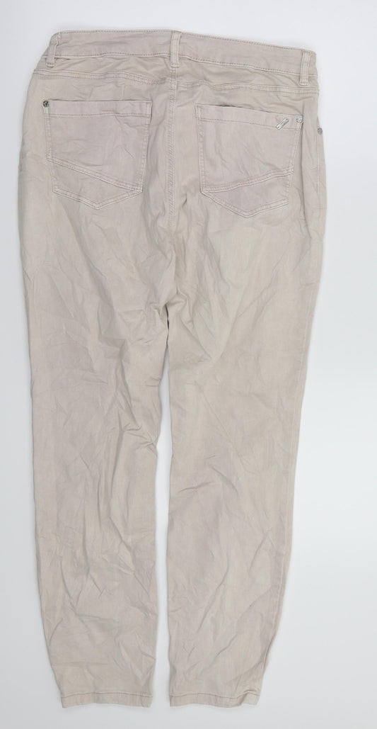 Womens UK Size 12 Bonita Relaxed Fit Straight Pink Jeans