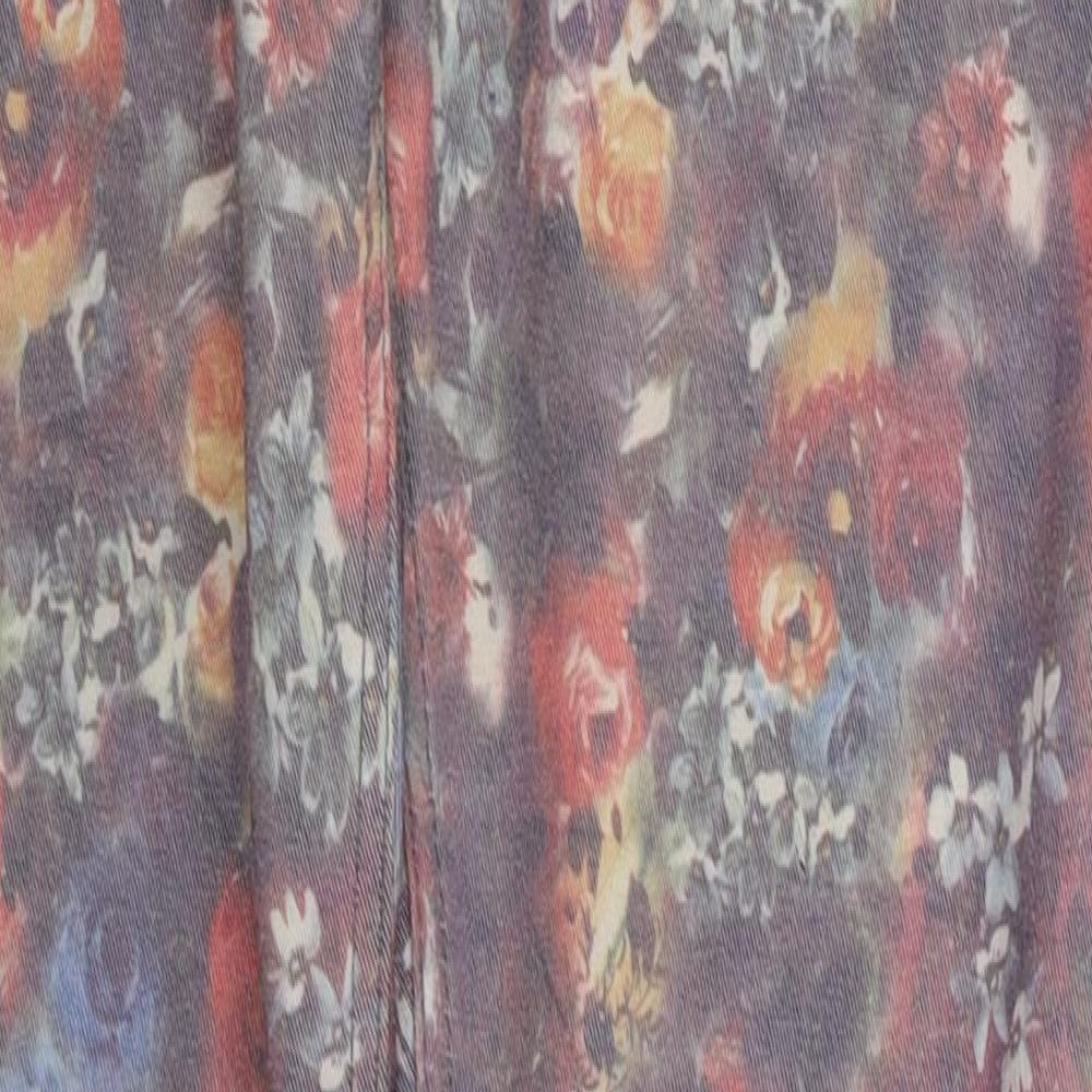 lon Womens Multicoloured Floral  Skinny Jeans Size 28 L31 in