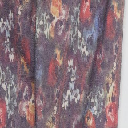 lon Womens Multicoloured Floral  Skinny Jeans Size 28 L31 in