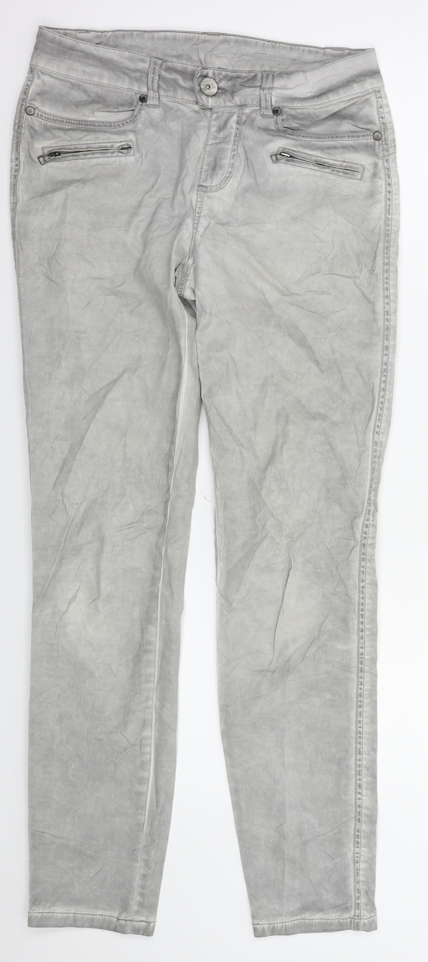 Womens UK Size 28 in street one Regular Fit Skinny Grey Jeans