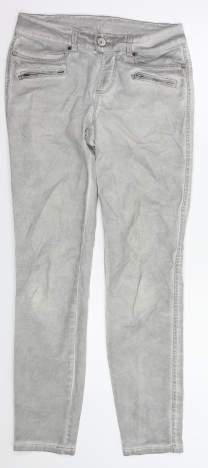 Womens UK Size 28 in street one Regular Fit Skinny Grey Jeans