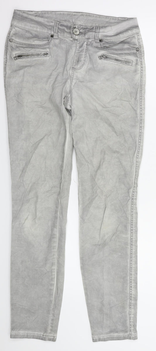 Womens UK Size 28 in street one Regular Fit Skinny Grey Jeans