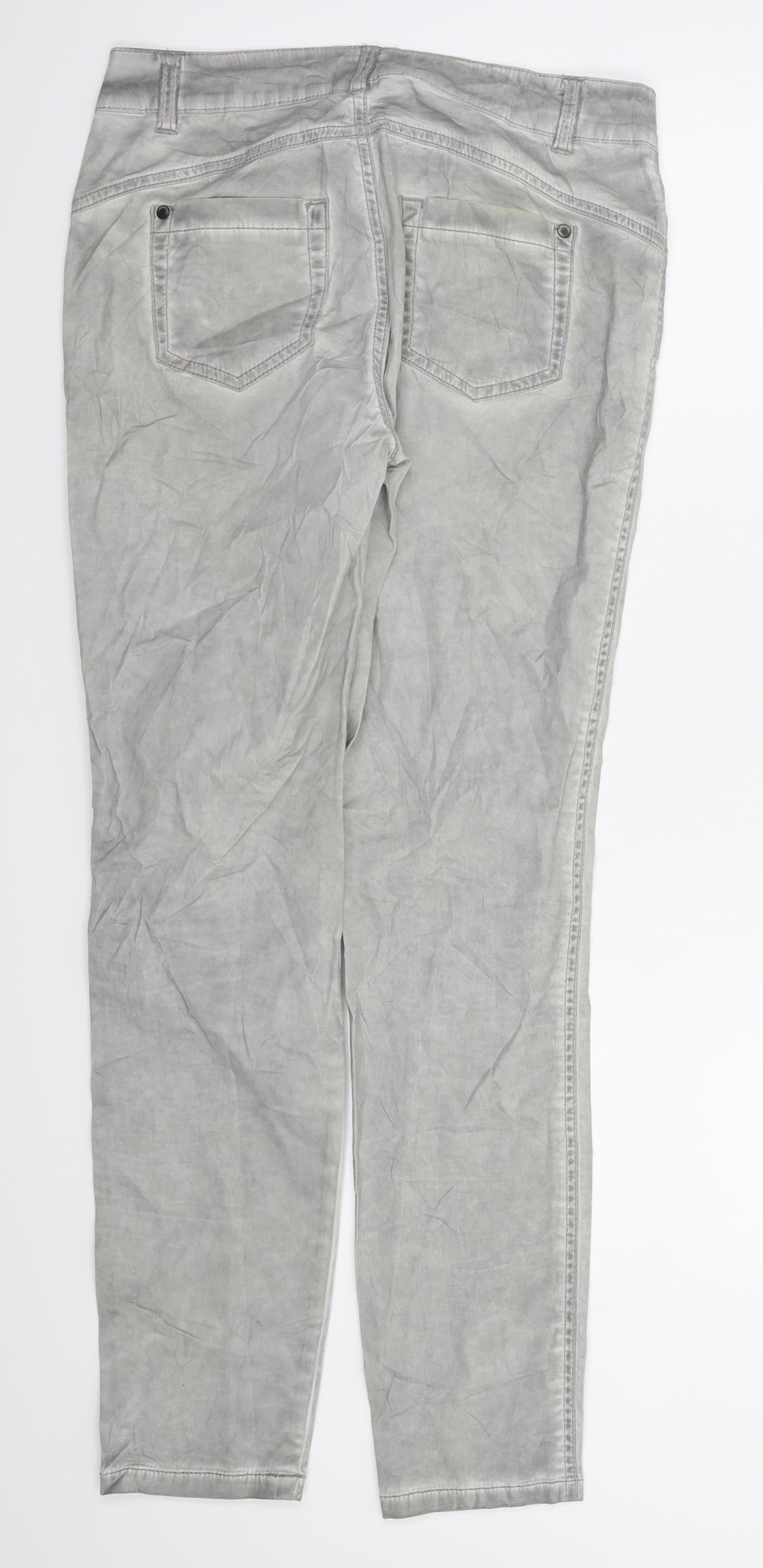 Womens UK Size 28 in street one Regular Fit Skinny Grey Jeans