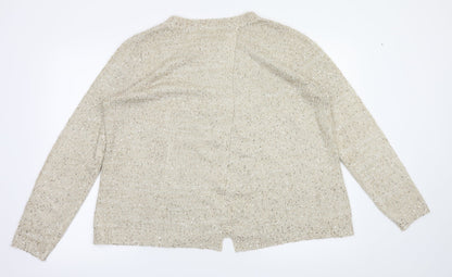 George Womens Ivory Houndstooth  Pullover Jumper Size 18