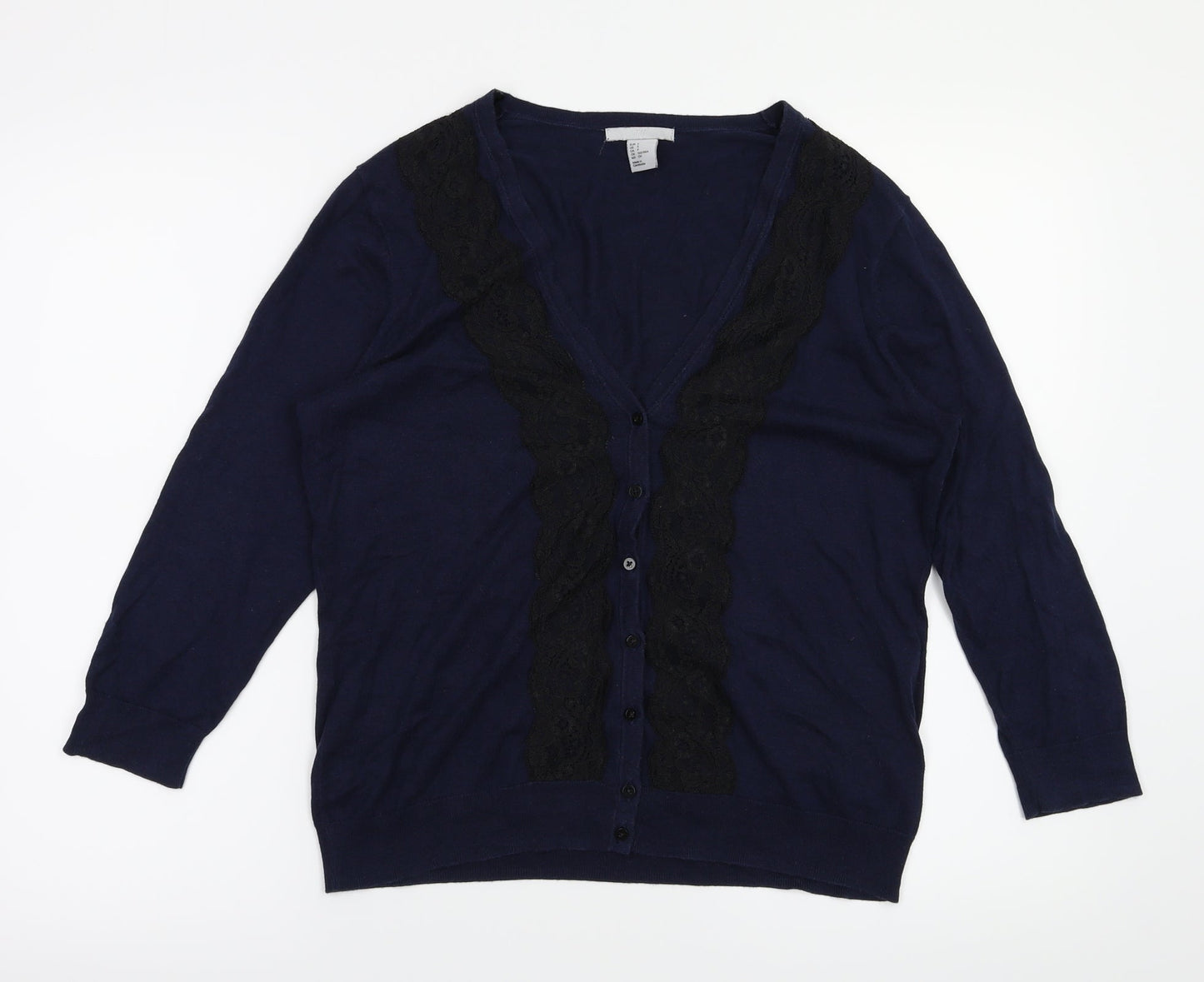 H&M Womens Blue   Cardigan Jumper Size S
