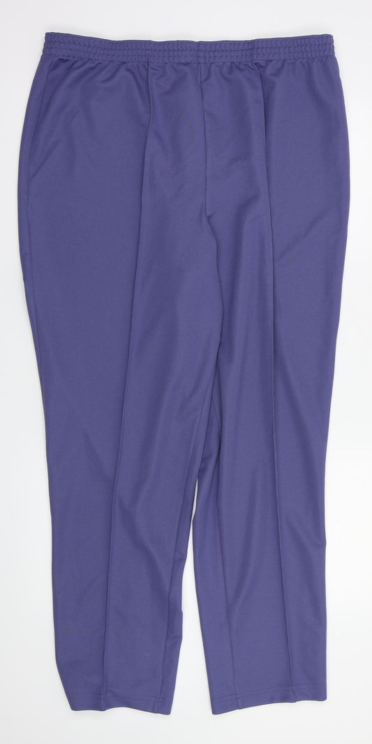 Womens UK Size 20 slimma Regular Fit  Purple Trousers