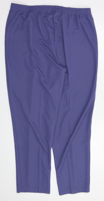 Womens UK Size 20 slimma Regular Fit  Purple Trousers
