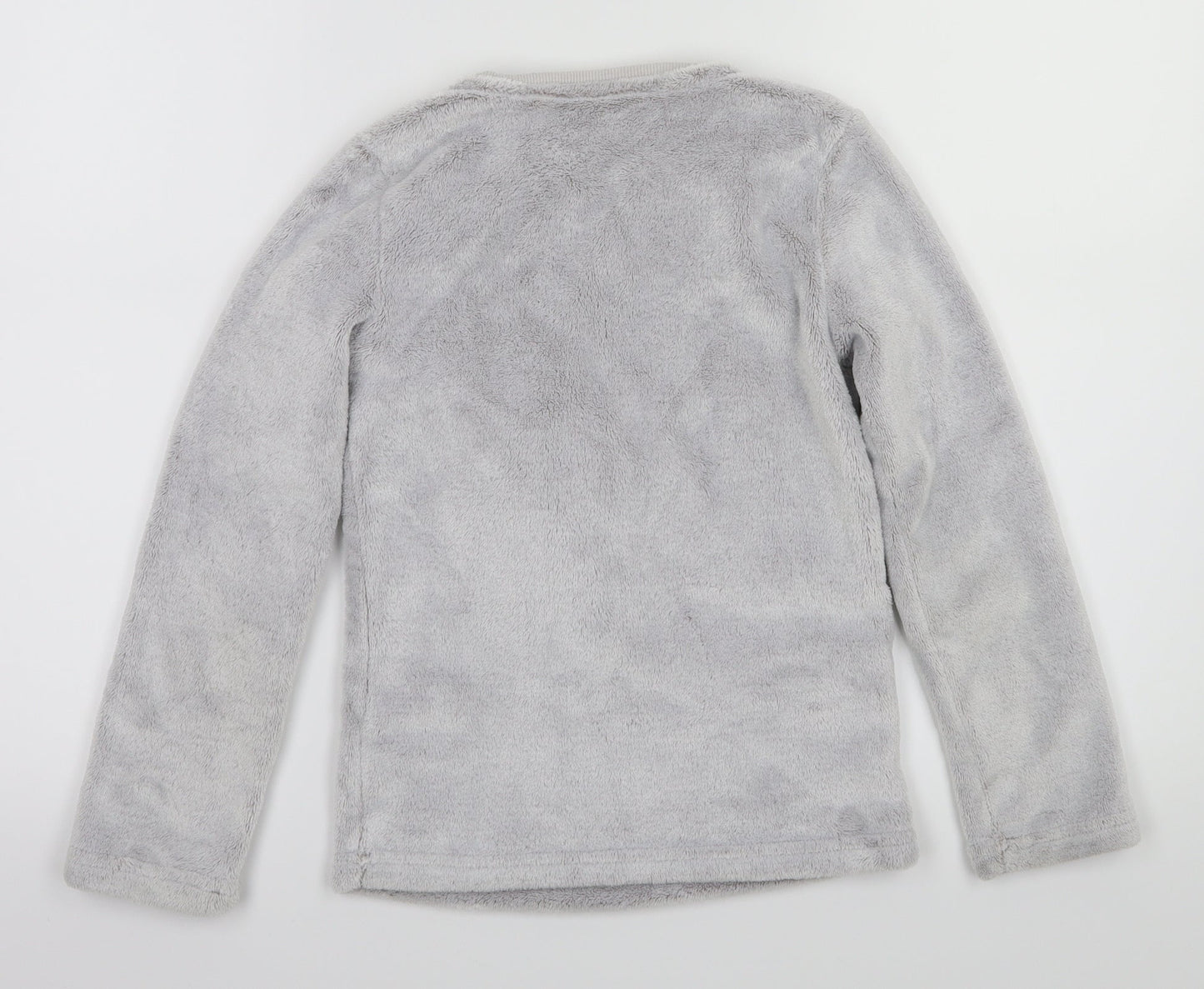 F&F Girls Grey Animal Print  Top Pyjama Top Size 8-9 Years