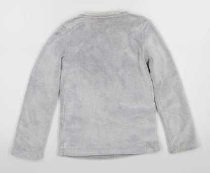 F&F Girls Grey Animal Print  Top Pyjama Top Size 8-9 Years