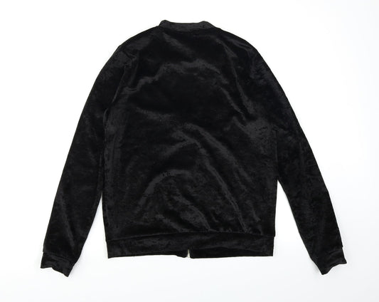 Papaya Womens Black  Velour Jacket  Size 10