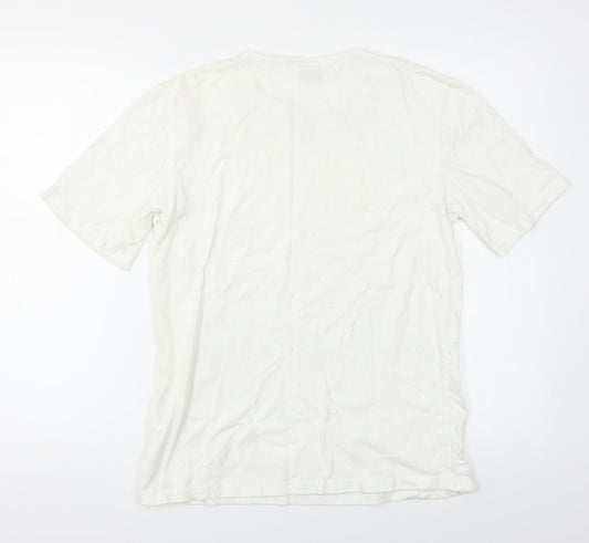Amber Womens White   Basic T-Shirt Size 12