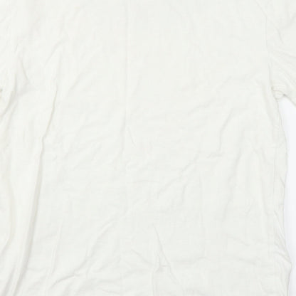 Amber Womens White   Basic T-Shirt Size 12