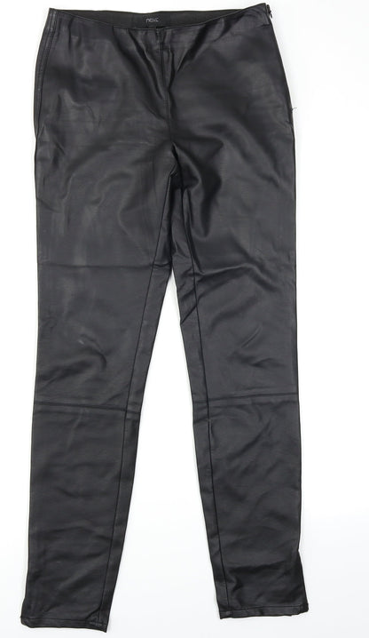 Womens UK Size 10 NEXT Regular Fit  Black Trousers