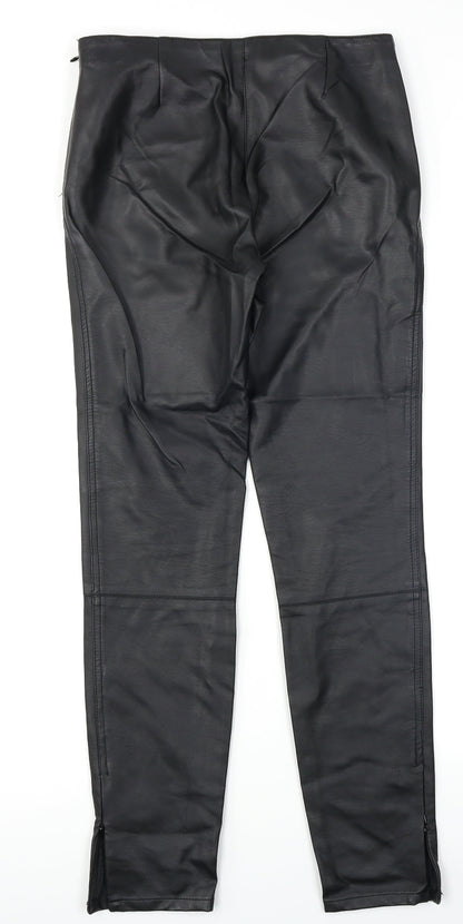 Womens UK Size 10 NEXT Regular Fit  Black Trousers