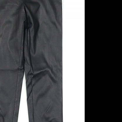 Womens UK Size 10 NEXT Regular Fit  Black Trousers
