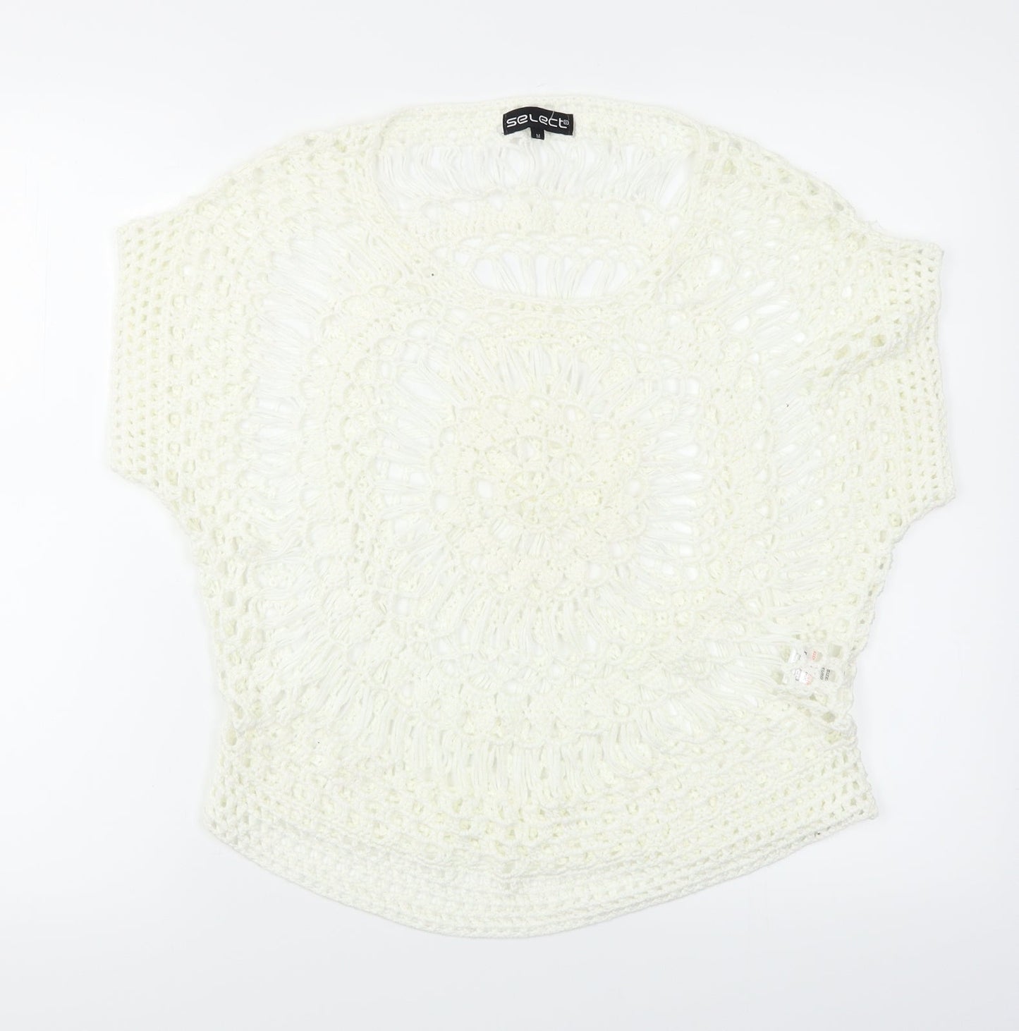 Select Womens White   Pullover Jumper Size M