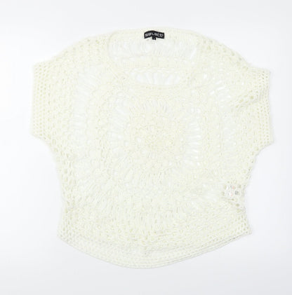 Select Womens White   Pullover Jumper Size M