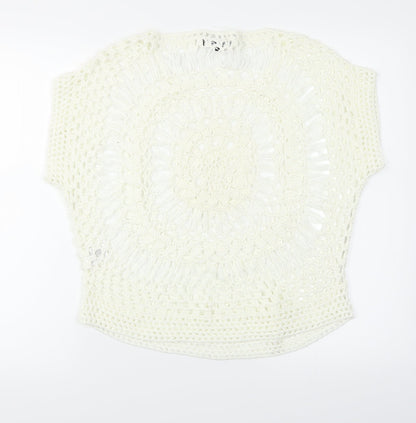Select Womens White   Pullover Jumper Size M