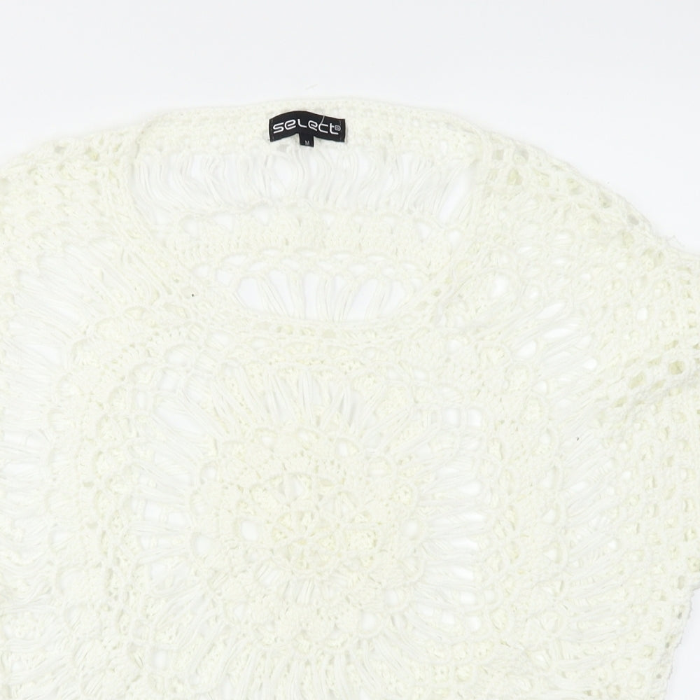 Select Womens White   Pullover Jumper Size M