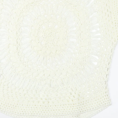 Select Womens White   Pullover Jumper Size M