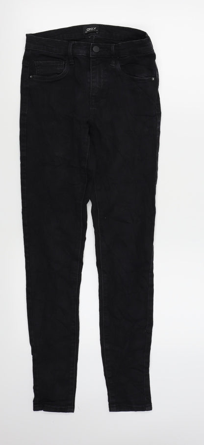 Only Womens Black   Skinny Jeans Size S L28 in