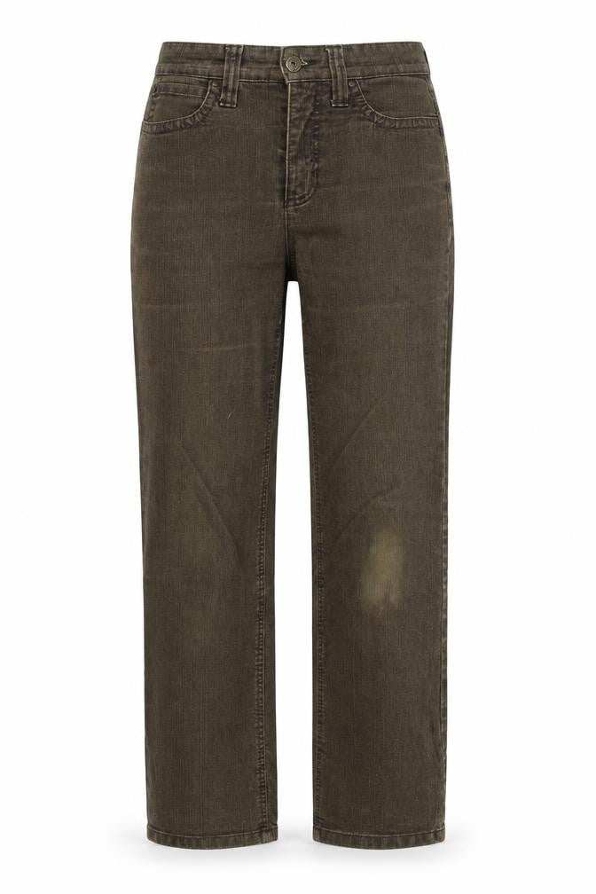 Womens UK Size 27 in mac Regular Fit Straight Brown Jeans