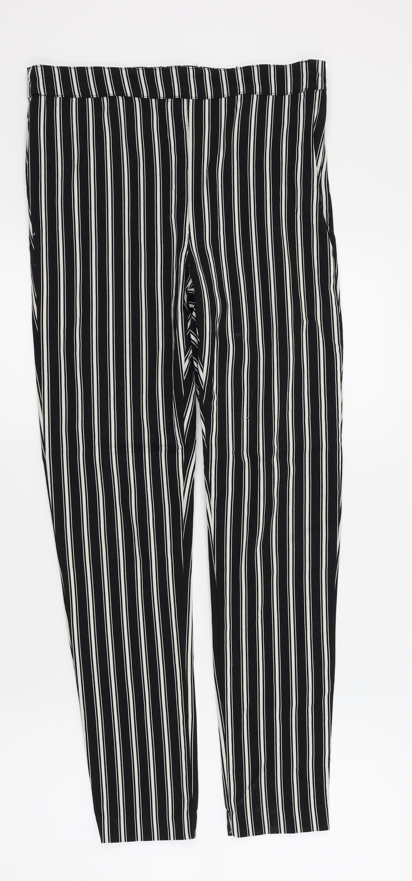 Womens UK Size 12 H&M Regular Fit  Black Trousers