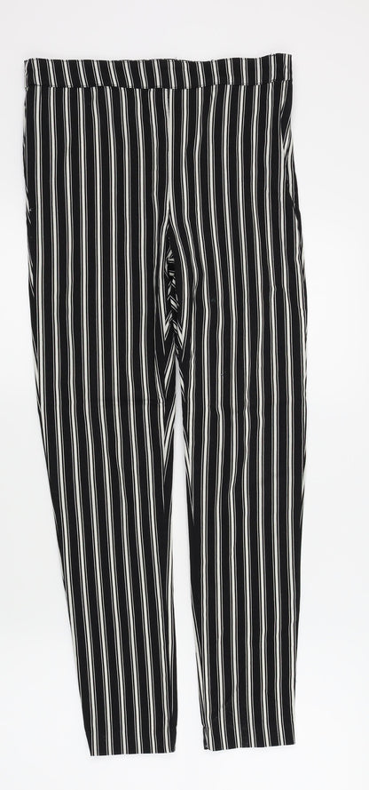Womens UK Size 12 H&M Regular Fit  Black Trousers