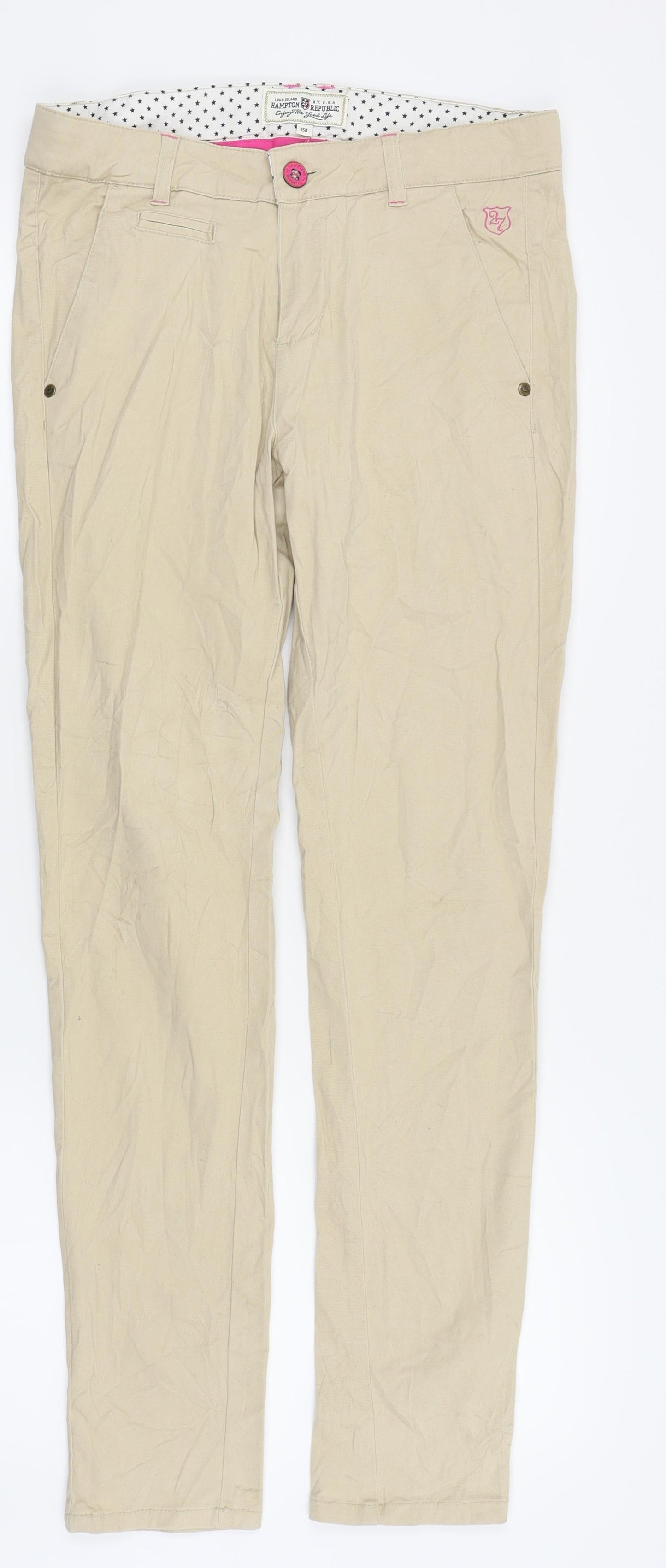 hamton republic Womens Beige   Trousers  Size 28 in L26 in
